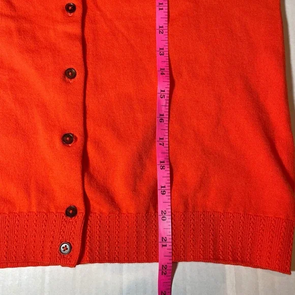 Boden Emilia Cropped Cardigan Sunset Orange Size Med Lightweight
Preppy Colorful - Picture 7 of 7